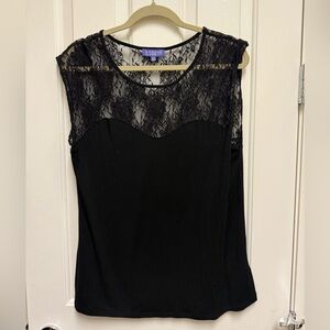 Black Lace Women's Top